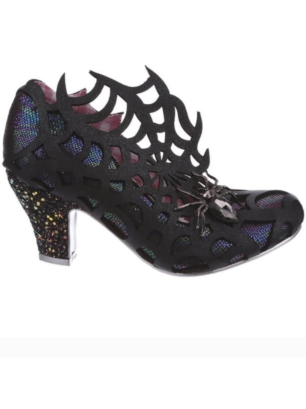 Irregular Choice Black Spiderweb Heels Pumps Size 6 - Picture 5 of 5